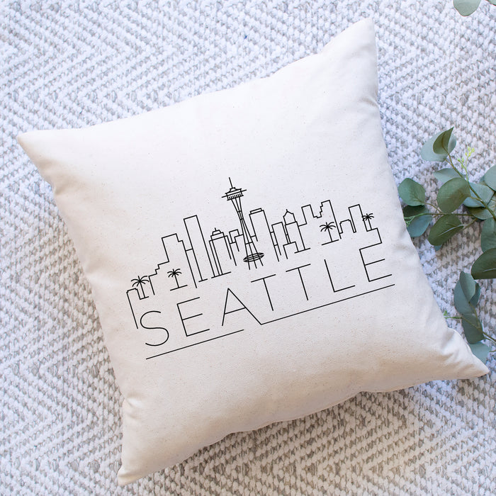Seattle Skyline Pillow Cover