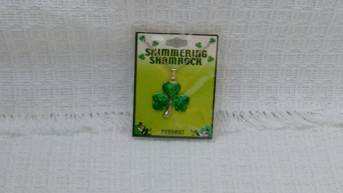 Shimmering Shamrock Novelties - Pin, Pendant, Earrings, Keychain - Olde Church Emporium