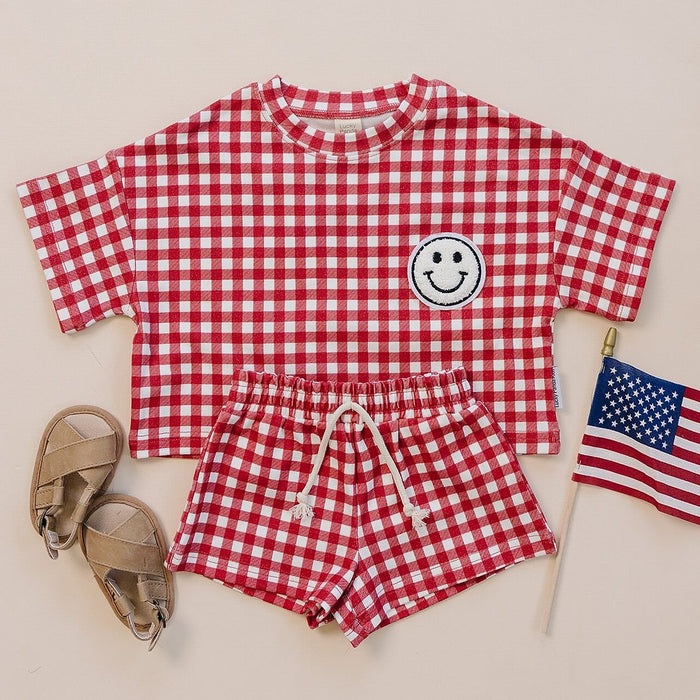 Shorts Set | Red Gingham