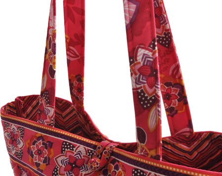 Stephanie Dawn Large Square Bottom Tote - Dottie Pop Quilted Handbag USA 10011-010 - Olde Church Emporium