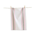 TAG Holiday Stripe Dishtowel - White Multi
