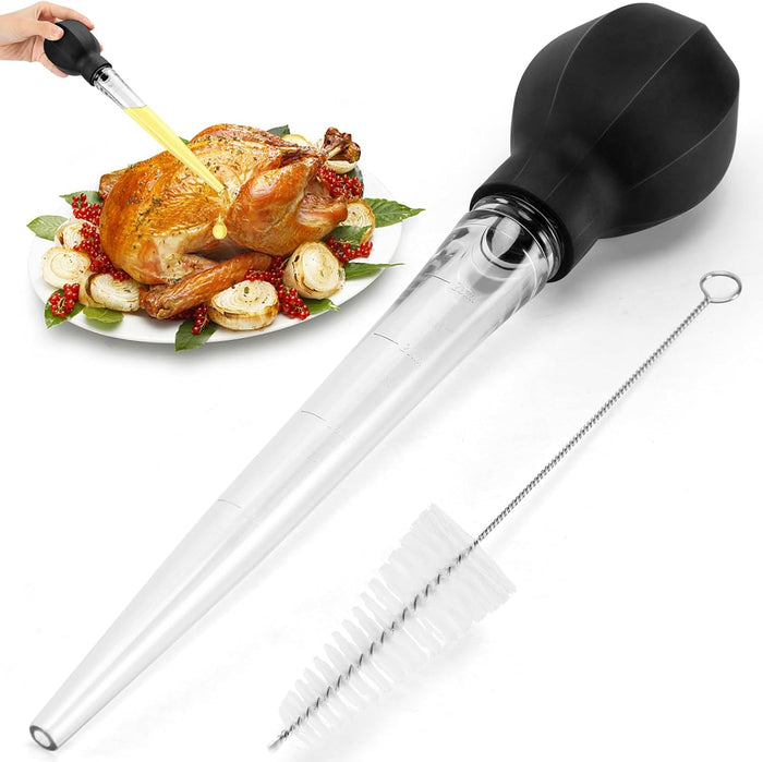 Taylor's Eye Witness Turkey Baster Cleaning Brush - Stainless Steel