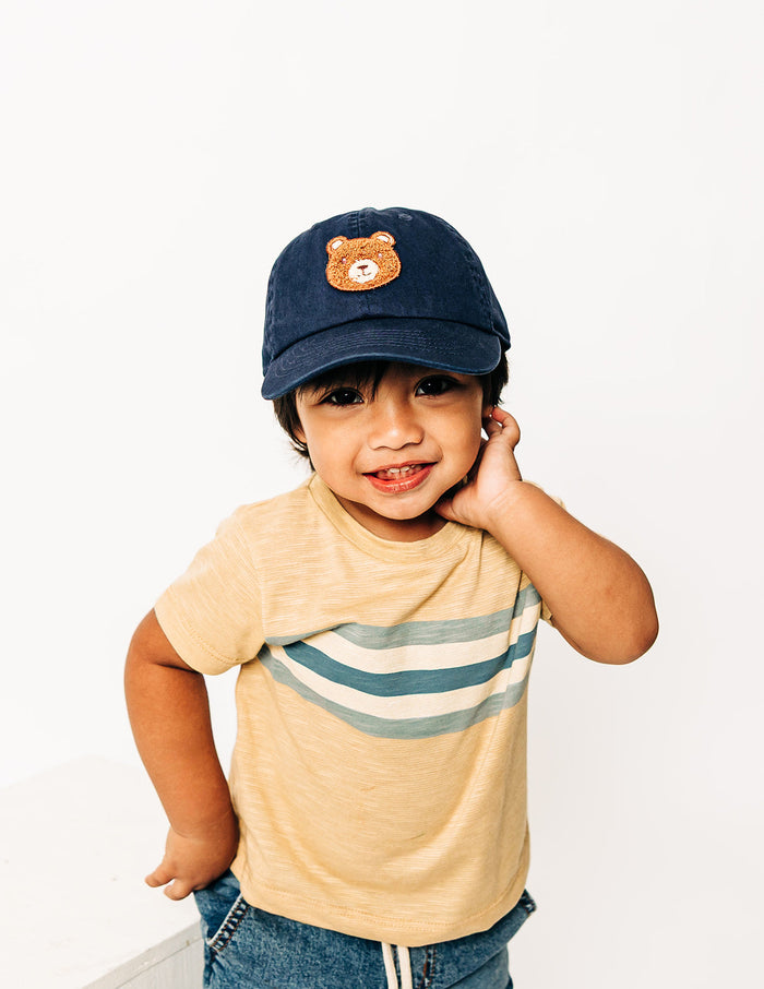 Teddy Bear Patch Baseball Hat (Multiple Colors)
