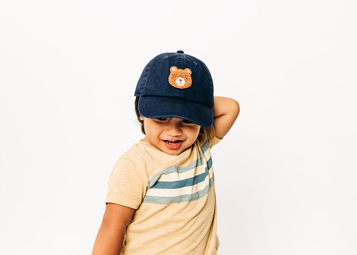 Teddy Bear Patch Baseball Hat (Multiple Colors)