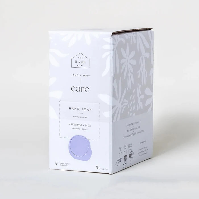 The Bare Home Hand Soap 3L Refill Box - Lavender + Sage