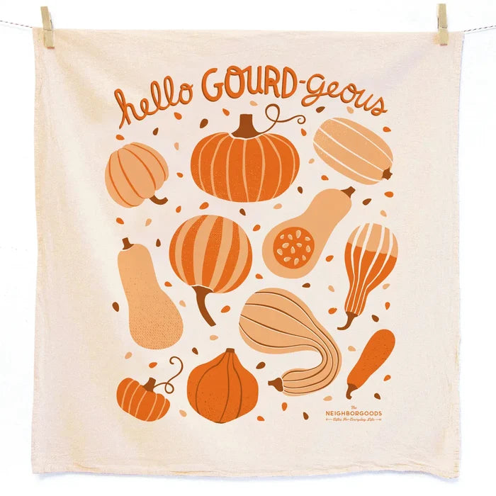 The Neighborgoods Tea Towel: Pumpkin / Gourd