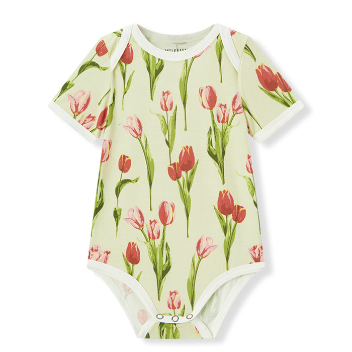 Tulip Luxe Stretch Short Sleeve One Piece