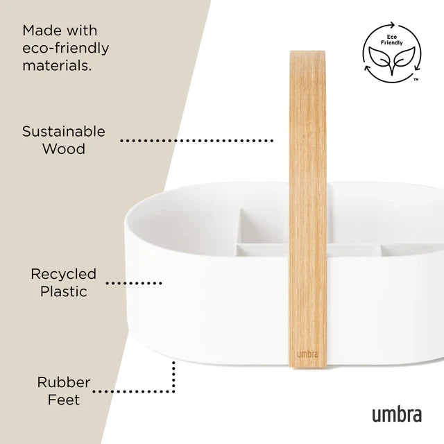 Umbra Bellwood Storage Caddy - White Natural