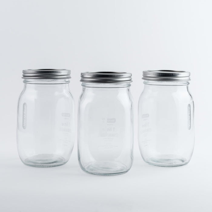 TheMix Shop Vac-U-Seal Jar 1000ml 3Pcs Set