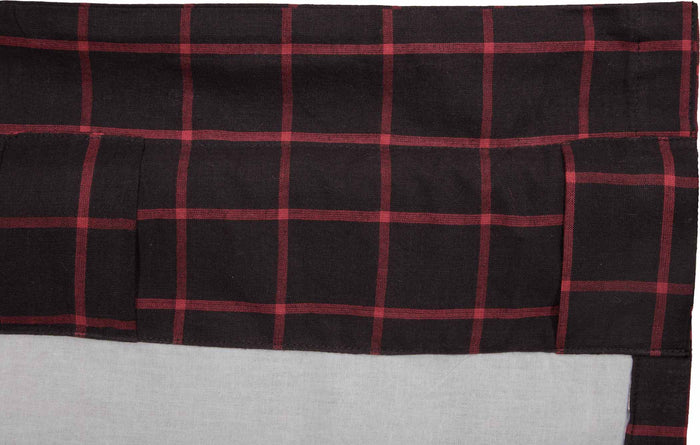 VHC Glennock Lined Plaid Valance 72 X 16 Inches Farmhouse Country Style