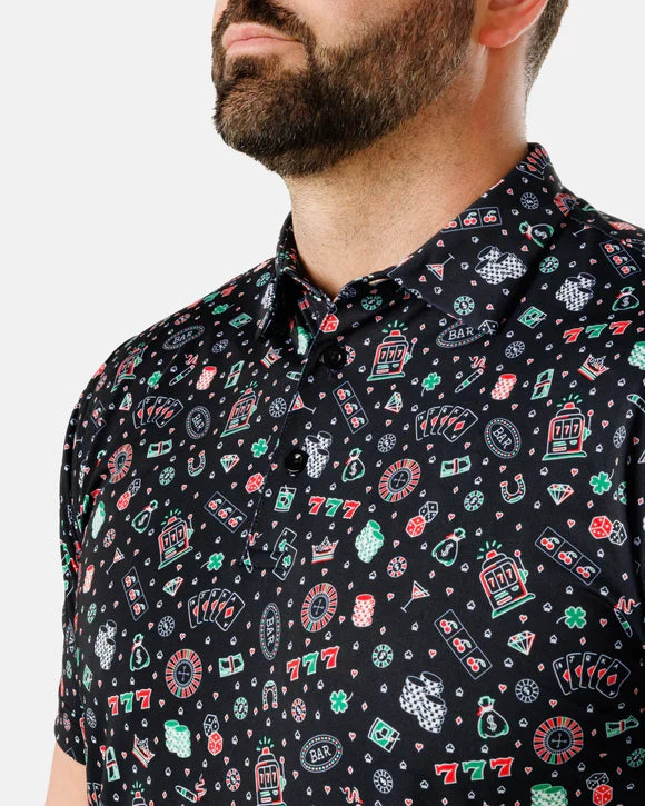 Waggle High Roller Men's Polo