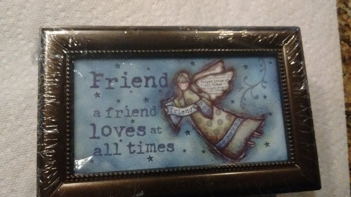 Friend Decorative Music Box by Robin Davis Plays Beethoven "Fur Elise" Free Shipping - Olde Church Emporium