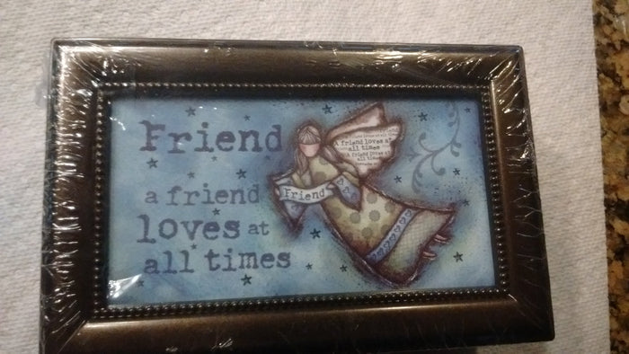 Friend Decorative Music Box by Robin Davis Plays Beethoven "Fur Elise" Free Shipping - Olde Church Emporium