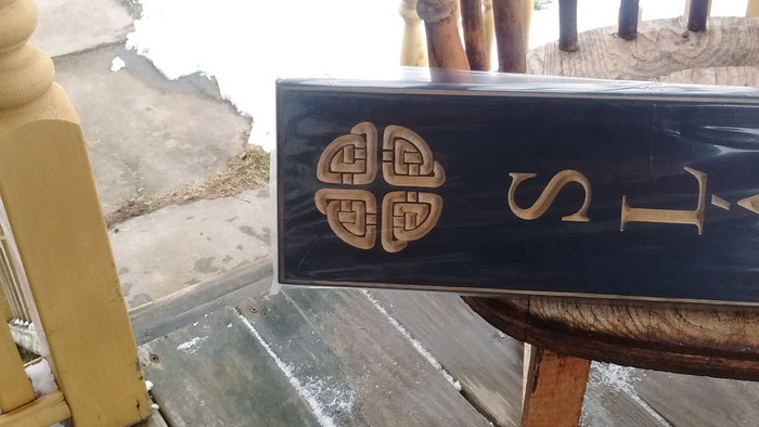 Wooden Vertical Sign Slainte (Health) 2 Styles Made in USA - Olde Church Emporium
