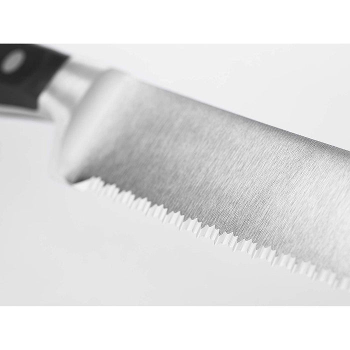 Wusthof Classic 9" Bread Knife Double Serrated - Black