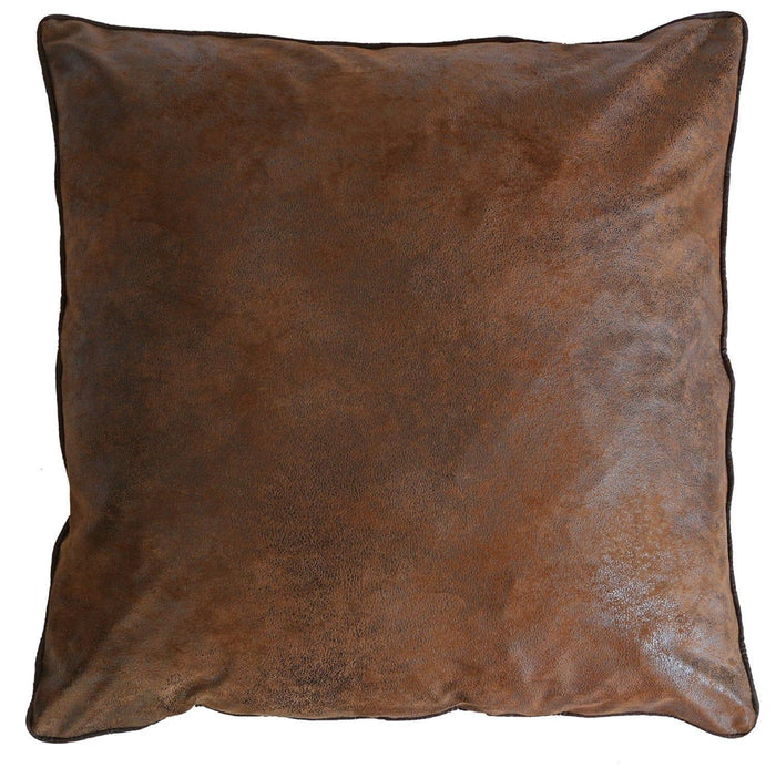 Wyoming Faux Leather Euro Sham - Your Western Decor